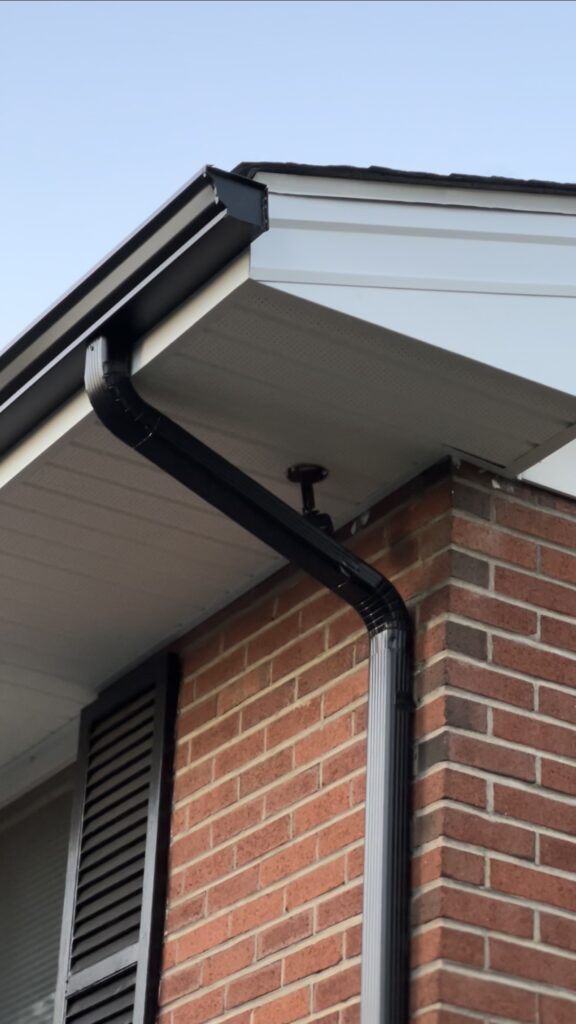 Custom gutters installed on a home in Pennsylvania