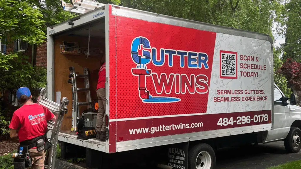 Gutter Twins service truck in the Lehigh Valley
