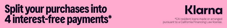 Split purchases into four interest-free payments with Klarna